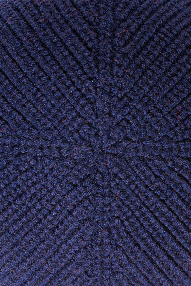 Close up of The Merino Beanie knit fabric