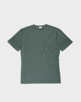 Merino Featherweight T-shirt Moss Green Flat Lay