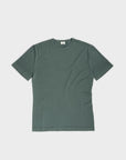Merino Featherweight T-shirt Moss Green Flat Lay