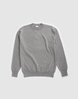 The Merino Wool Sweater Light Grey Melange , flat front - Unborn