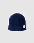 The Merino wool beanie imperial blue front view Unborn