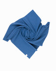 The Merino Wool Square Scarf Sky Blue, Open flat - Unborn