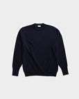 The Merino Wool Sweater Navy, flat front - Unborn