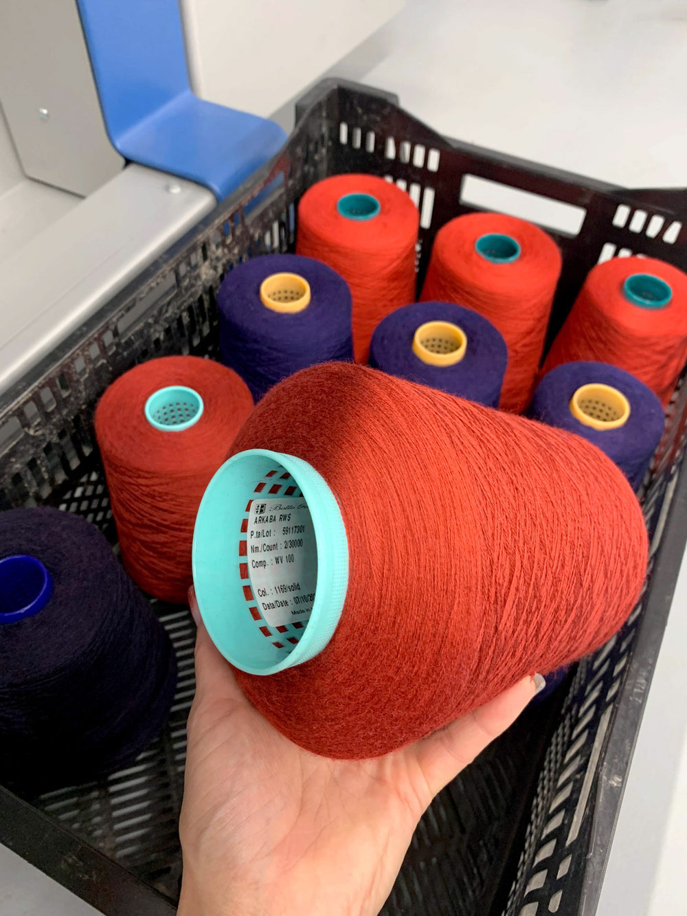 Close up of Arkaba Merino yarn at Knitwearlab