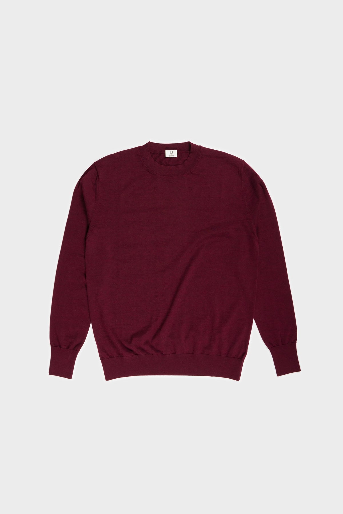 Merino Sweater Featherweight Bordeaux Flat Unborn
