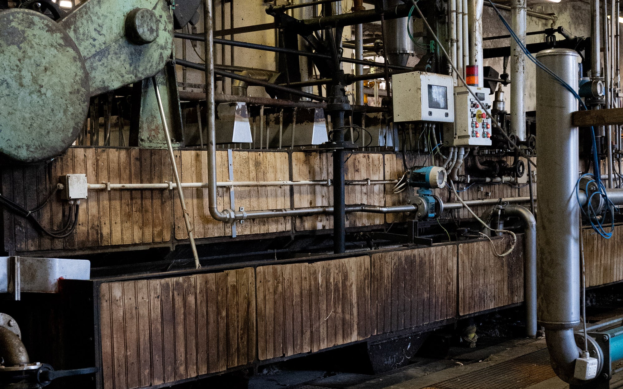 Merino wool scouring or fleece washing installation at Romagnano sesia