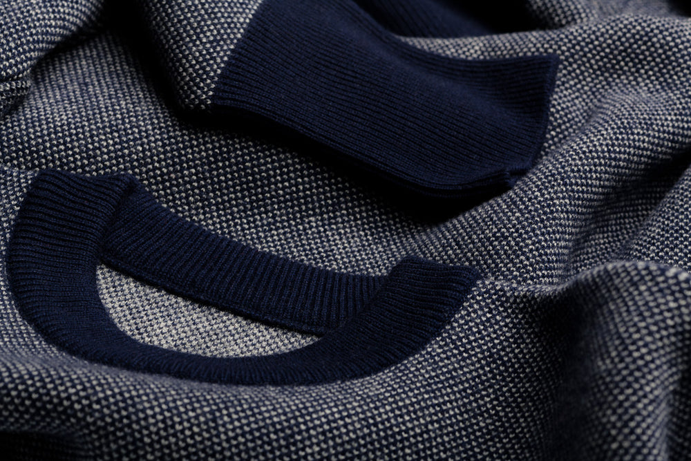 Close up of Merino Jacquard 1.0 Fabric