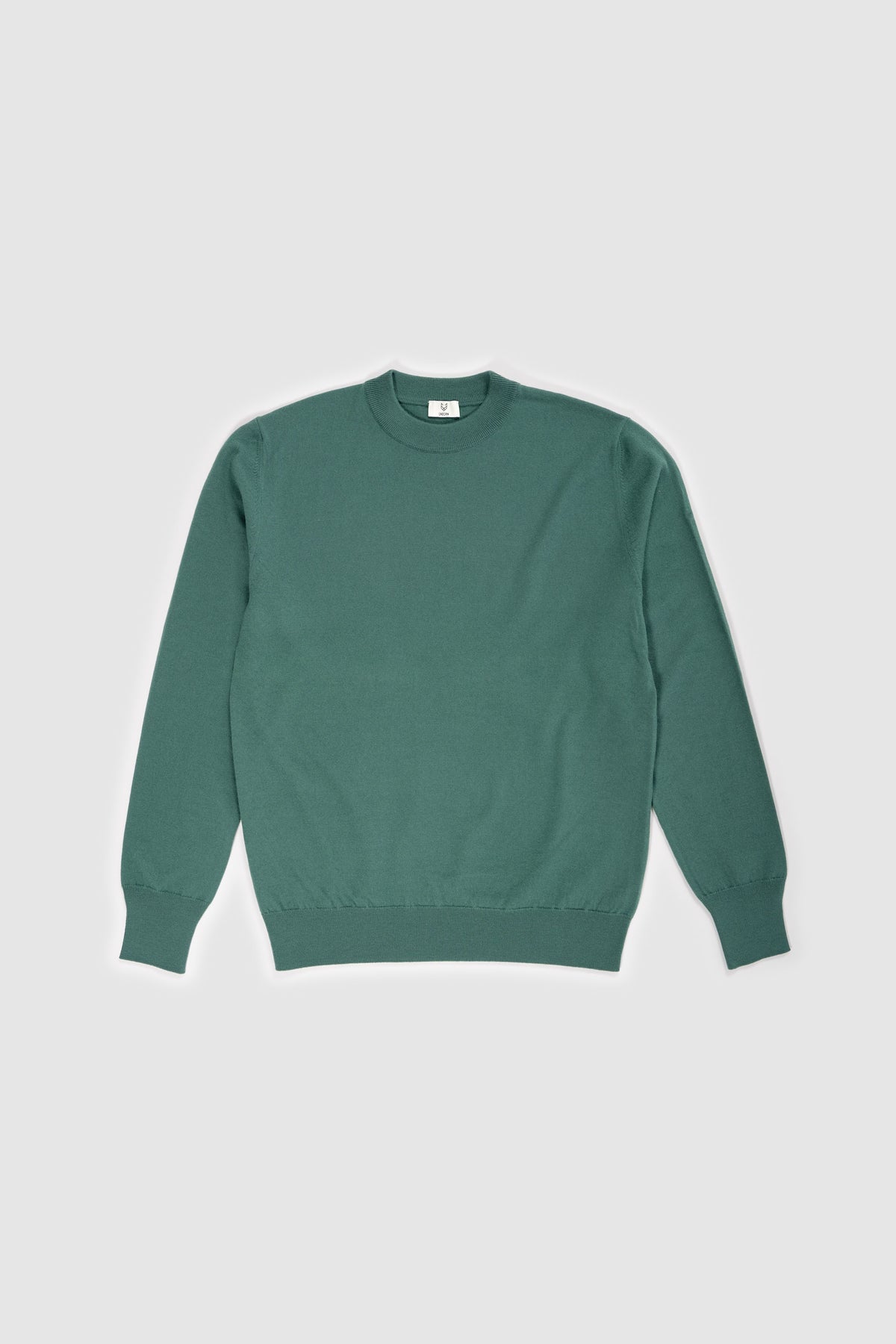Merino Sweater Light in Foggy Green Flat from Unborn