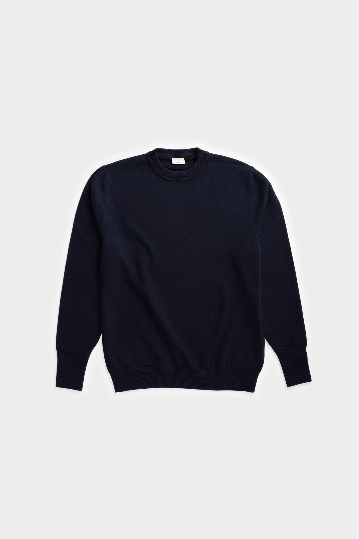 The Merino Wool Sweater Navy, flat front - Unborn